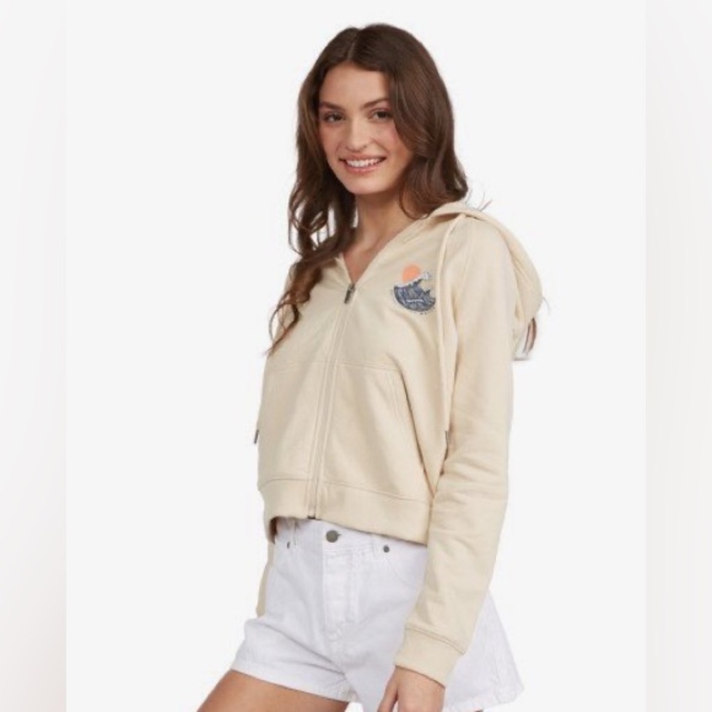🔥Roxy Easy Evening Oversized Zip-Up Hoodie!🔥